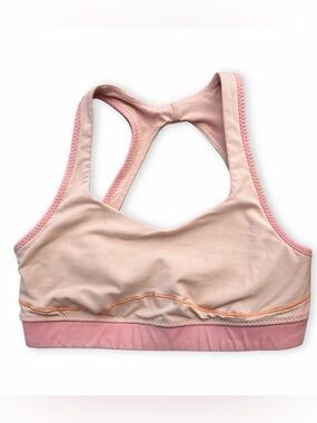 Lululemon Pink Orange Sports Bra Size Small Racerback Athleisure Gym Yoga